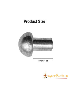 Pack de 100 rivets en acier à tête champignon pour armure 2