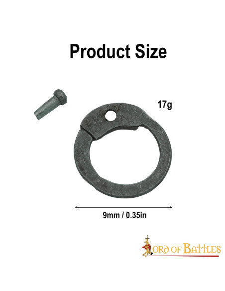 Anneaux de cotte de mailles plats...