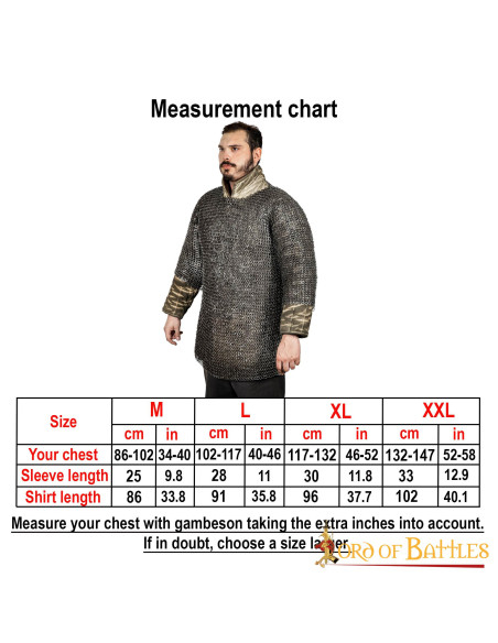 Cotte de mailles en acier inoxydable...