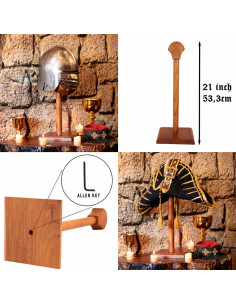 Support en bois pour suspendre les casques (53,3 cm.) 2