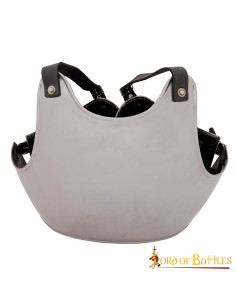 Cuirasse médiévale en acier pour armure, finition polie
