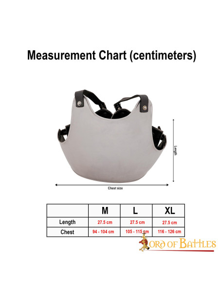 Cuirasse médiévale en acier pour...