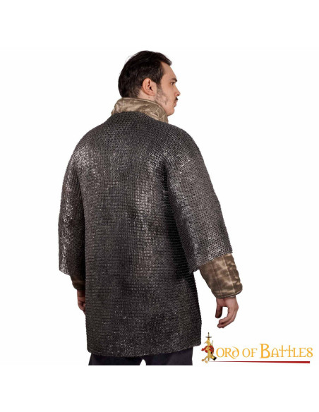 Cotte de mailles en acier doux,...