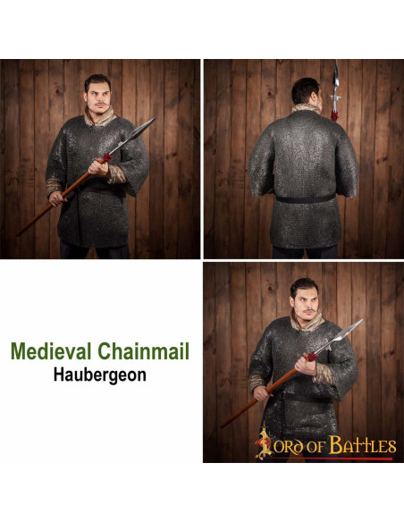 Cotte de mailles en acier doux,...