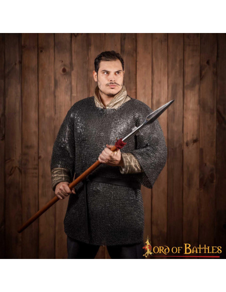 Cotte de mailles en acier doux,...