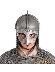 Casque Viking en acier avec doublure en cuir, modèle...