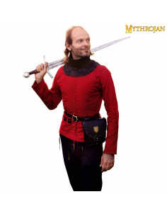 Veste Médiévale à Lacets pour Homme en Rouge