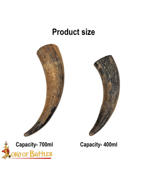 Corne à boire de bœuf médiévale...