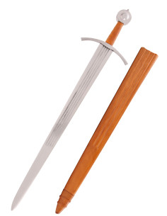 Épée médiévale d'armes Moonbrand avec fourreau, XIIIe siècle