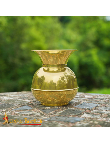 Crachoir vintage en laiton massif