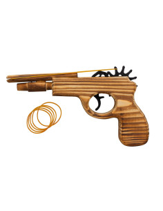 Pistolet en bois pour enfants (21 cm.)