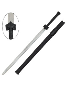 Épée traditionnelle chinoise de la dynastie Han, noire...