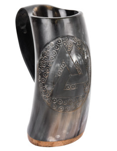 Pichet en corne Viking Valknut numéro 2 (550-850 ml.)