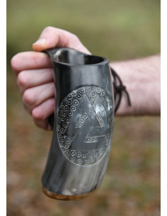 Pichet en corne Viking Valknut numéro 2 (550-850 ml.) 2