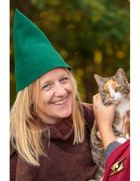 Chapeau Fantasy Gnome, laine verte