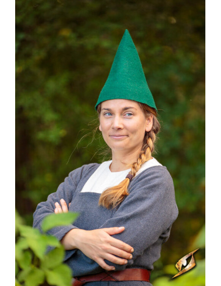 Chapeau Fantasy Gnome, laine verte