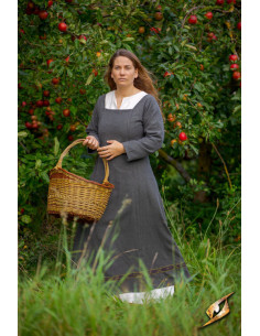 Robe scandinave Viking Age, modèle Estrid (gris clair)