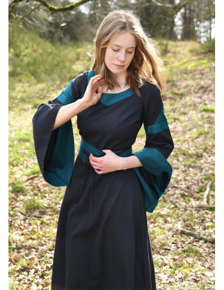 Bliaut Konstanze Robe Médiévale, bleu...
