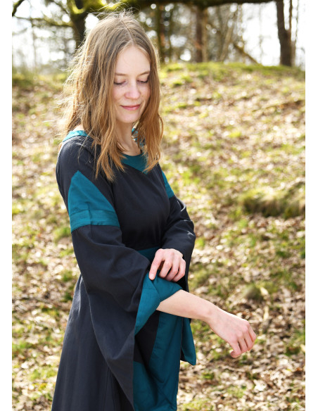 Bliaut Konstanze Robe Médiévale, bleu...