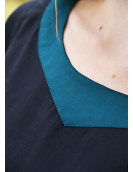 Bliaut Konstanze Robe Médiévale, bleu...