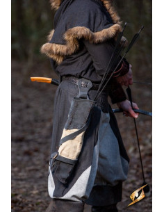 Carquois médiéval des chasseurs sauvages, daim
