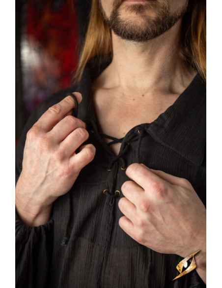 T-shirt d'escrime froissé, noir