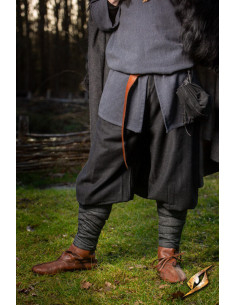Pantalon en laine Viking modèle Ull Rus, noir