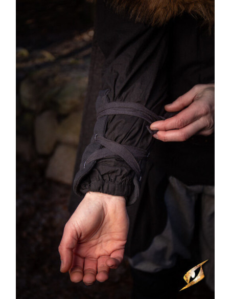 Bracelets rembourrés médiévaux, noirs