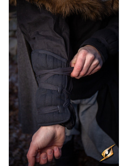 Bracelets rembourrés médiévaux, noirs