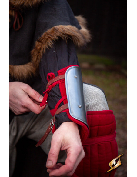 Bracelets rembourrés médiévaux, rouge