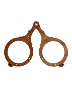 Monture de lunettes médiévale en bois, XIVe-XVe siècles