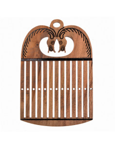 Métier à tisser Viking avec têtes de chevaux