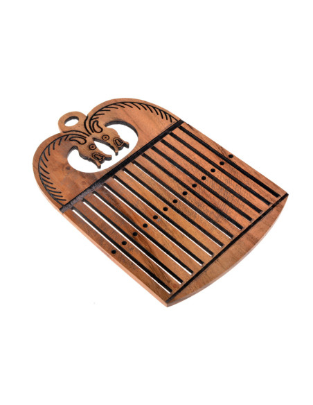 Métier à tisser Viking avec têtes de...