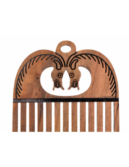 Métier à tisser Viking avec têtes de...