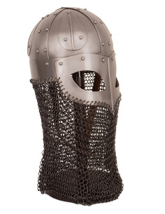 Casque Spangen Viking avec cotte de mailles, modèle Ulfrik