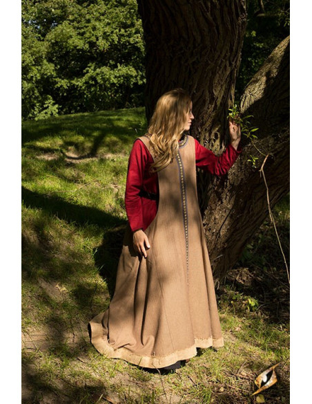 Robe celtique en laine sans manches