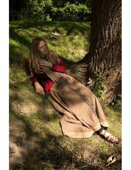 Robe celtique en laine sans manches