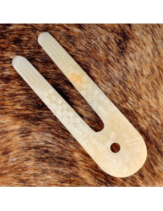 Lampe Viking en os (10x3,5 cm.)