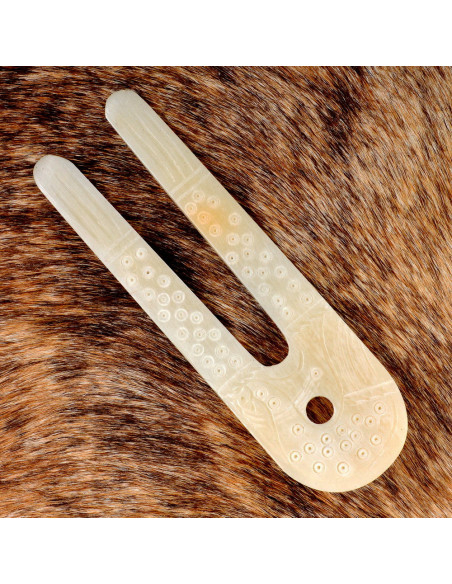 Lampe Viking en os (10x3,5 cm.)