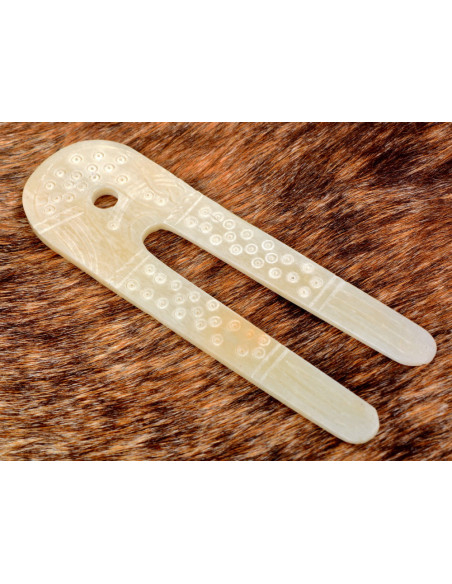 Lampe Viking en os (10x3,5 cm.)