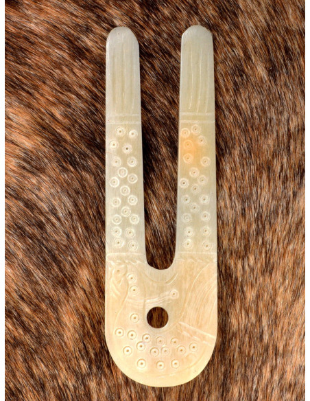 Lampe Viking en os (10x3,5 cm.)