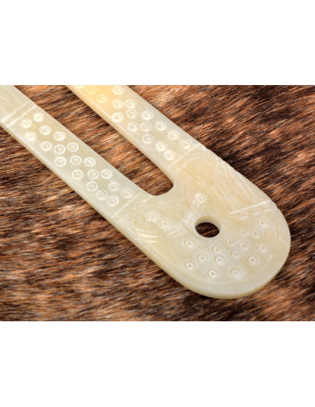 Lampe Viking en os (10x3,5 cm.)