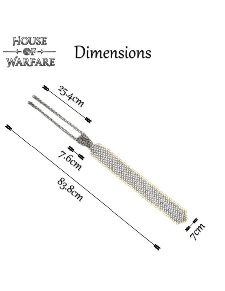 Cravate en cotte de maille avec...