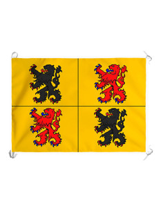 Bannière médiévale Hainaut, province du Royaume de...