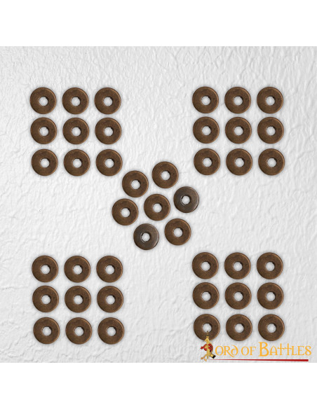 Lot de 50 rondelles en laiton vieilli