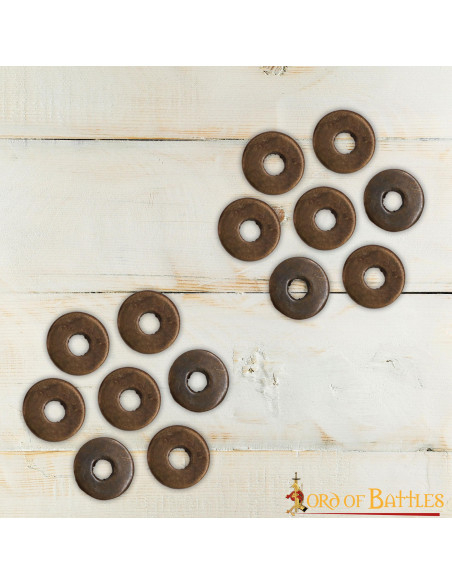 Lot de 50 rondelles en laiton vieilli