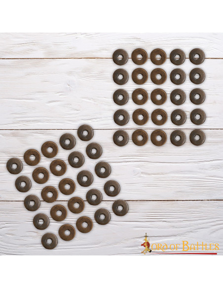 Lot de 50 rondelles en laiton vieilli