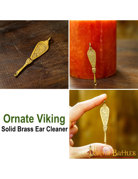 Nettoyeur d'oreilles Viking en laiton