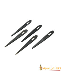 Lot de 5 aiguilles en corne de Viking (6 cm.) 2