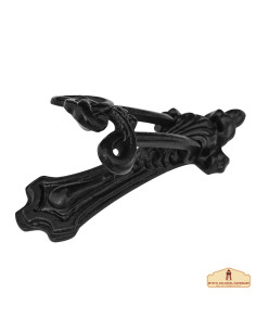 Heurtoir en fer fait main gothique médiéval (20,3 cm.) 2